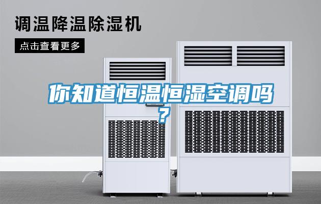 你知道恒溫恒濕空調(diào)嗎？