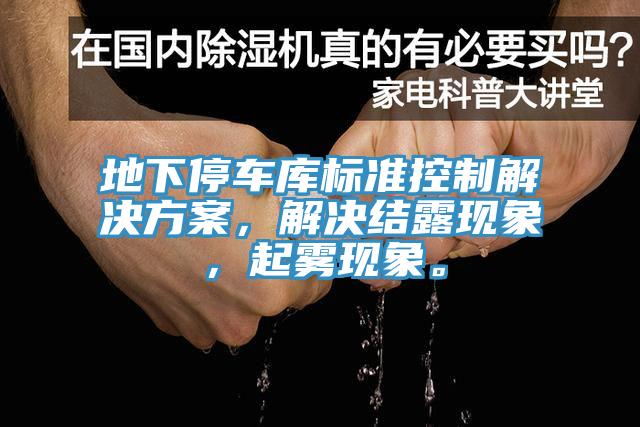 地下停車(chē)庫(kù)標(biāo)準(zhǔn)控制解決方案，解決結(jié)露現(xiàn)象，起霧現(xiàn)象。