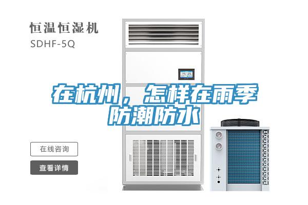 在杭州，怎樣在雨季防潮防水