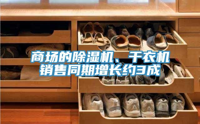 商場的除濕機、干衣機銷售同期增長約3成