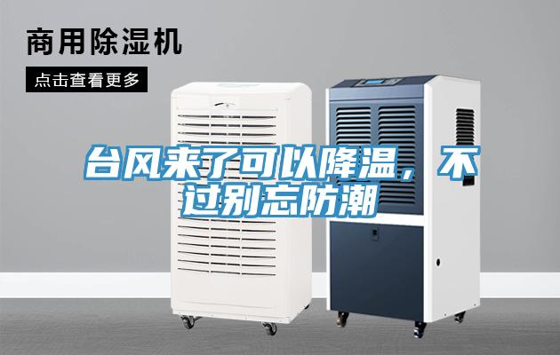 臺風來了可以降溫，不過別忘防潮
