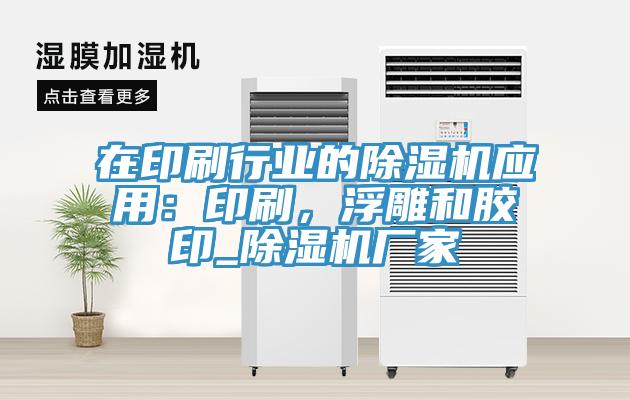 在印刷行業(yè)的除濕機(jī)應(yīng)用：印刷，浮雕和膠印_除濕機(jī)廠家