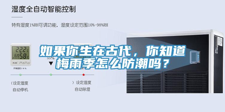 如果你生在古代，你知道梅雨季怎么防潮嗎？