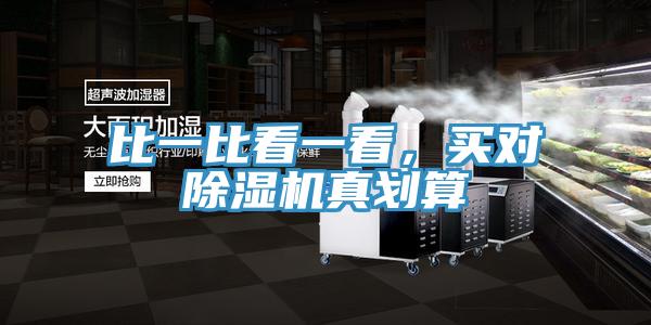 比一比看一看，買(mǎi)對(duì)除濕機(jī)真劃算