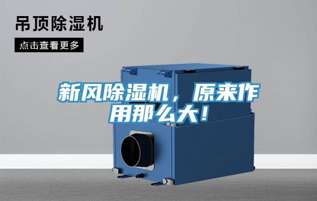 新風(fēng)除濕機(jī)，原來作用那么大！