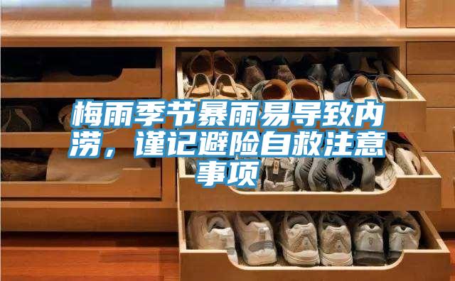 梅雨季節(jié)暴雨易導致內澇，謹記避險自救注意事項