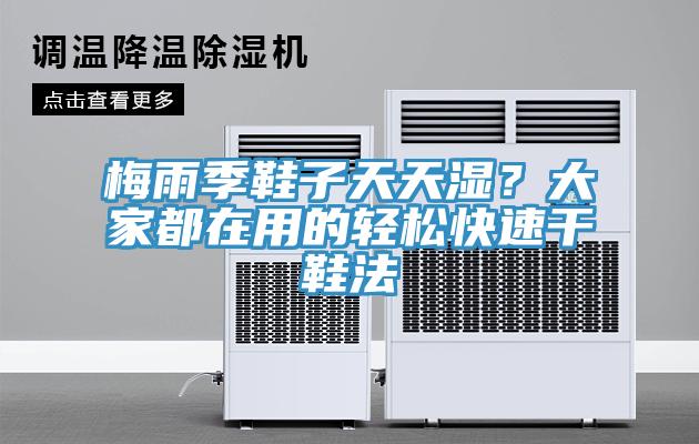 梅雨季鞋子天天濕？大家都在用的輕松快速干鞋法