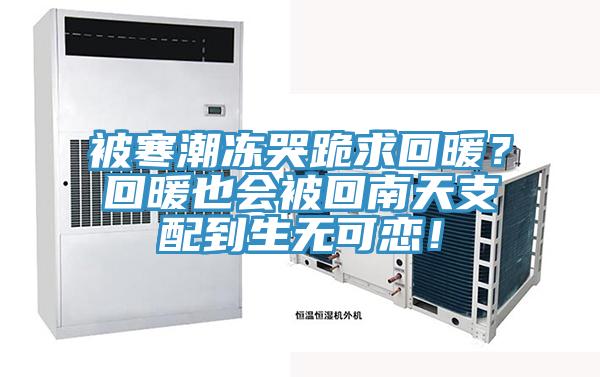 被寒潮凍哭跪求回暖？回暖也會(huì)被回南天支配到生無可戀！
