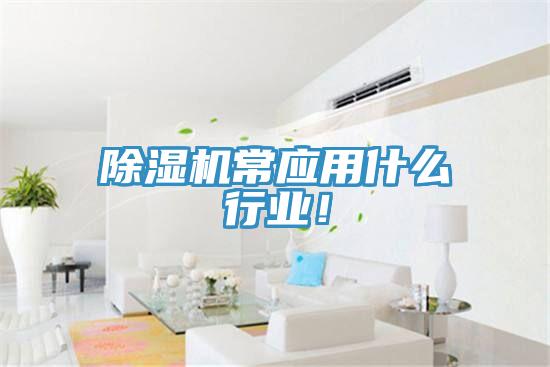 除濕機(jī)常應(yīng)用什么行業(yè)！