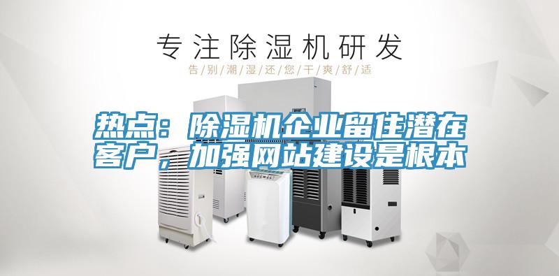熱點(diǎn)：除濕機(jī)企業(yè)留住潛在客戶，加強(qiáng)網(wǎng)站建設(shè)是根本