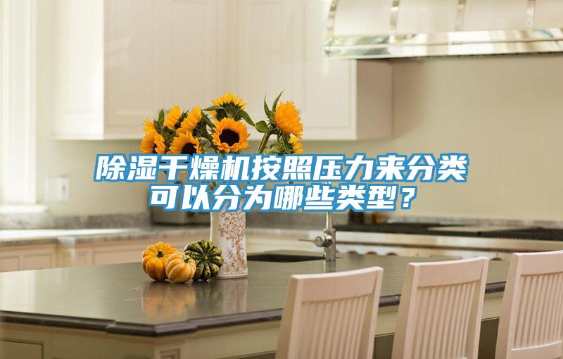 除濕干燥機(jī)按照壓力來分類可以分為哪些類型？