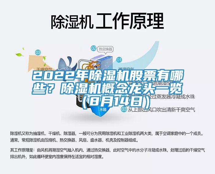 2022年除濕機股票有哪些？除濕機概念龍頭一覽（8月14日）