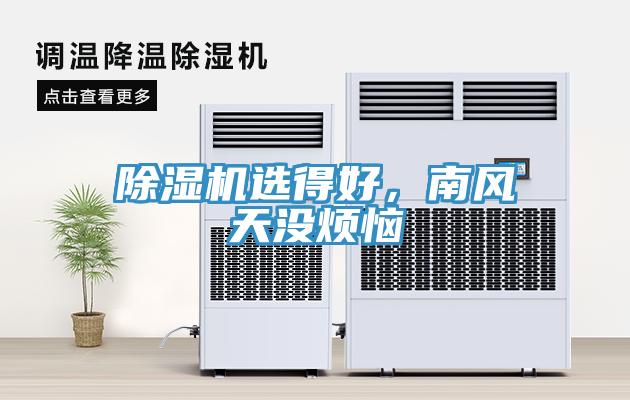 除濕機選得好，南風天沒煩惱