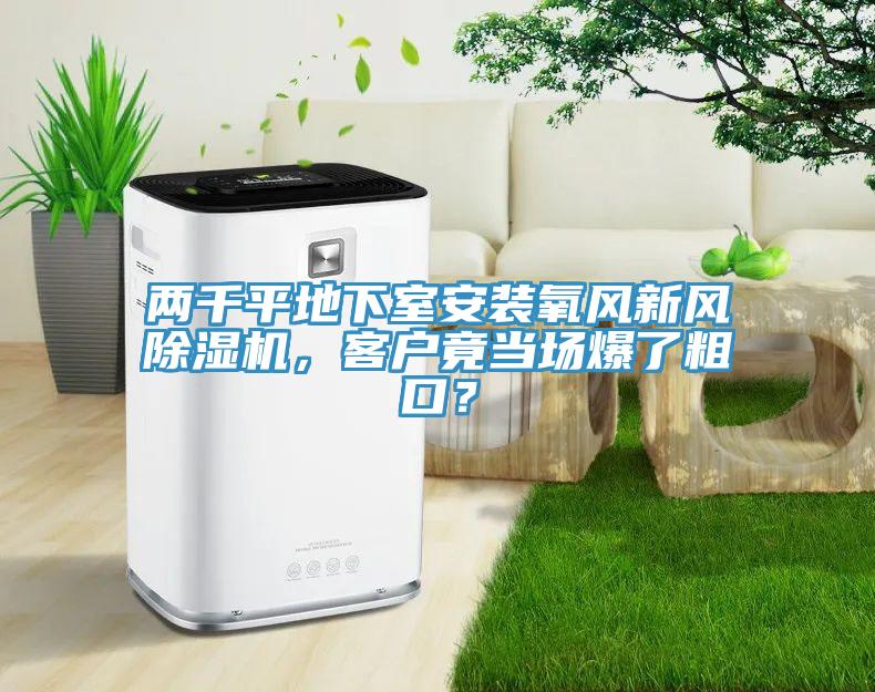 兩千平地下室安裝氧風(fēng)新風(fēng)除濕機(jī)，客戶竟當(dāng)場爆了粗口？