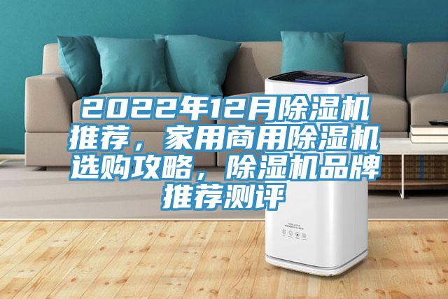 2022年12月除濕機推薦，家用商用除濕機選購攻略，除濕機品牌推薦測評