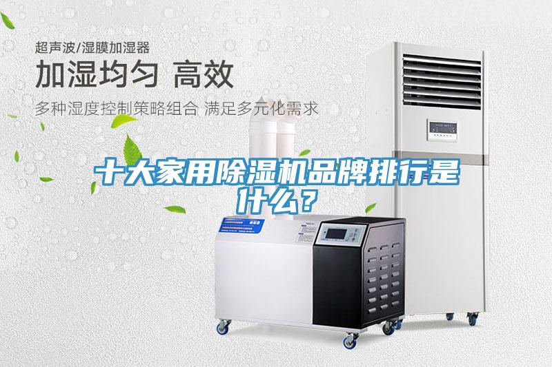 十大家用除濕機(jī)品牌排行是什么？
