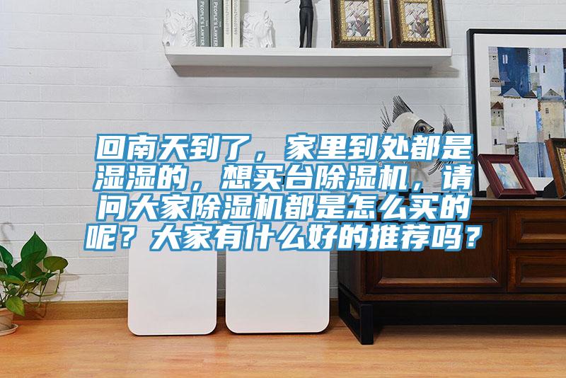 回南天到了，家里到處都是濕濕的，想買臺除濕機(jī)，請問大家除濕機(jī)都是怎么買的呢？大家有什么好的推薦嗎？