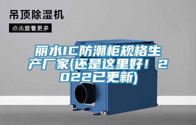 麗水IC防潮柜規(guī)格生產(chǎn)廠家(還是這里好！2022已更新)