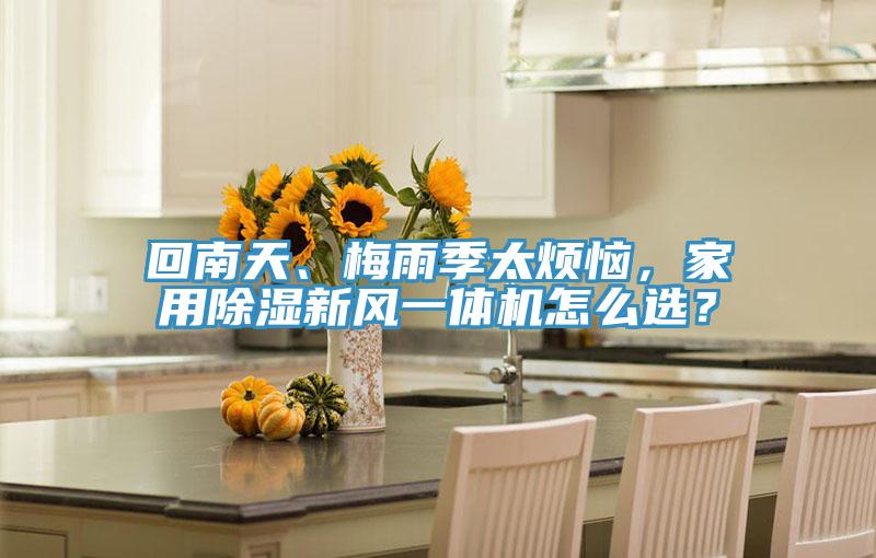回南天、梅雨季太煩惱，家用除濕新風(fēng)一體機(jī)怎么選？