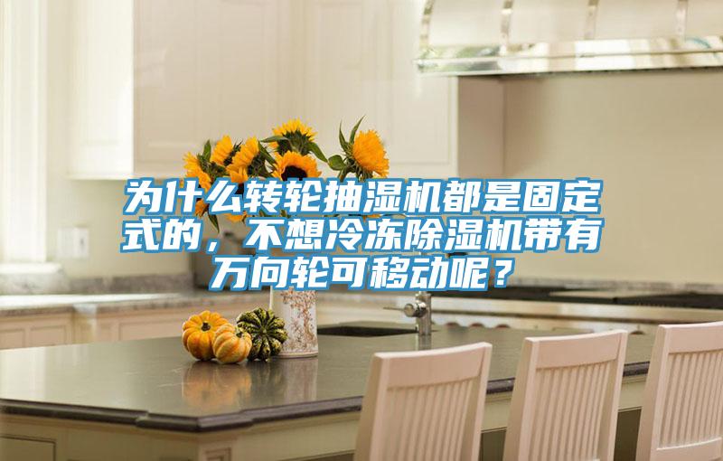 為什么轉(zhuǎn)輪抽濕機(jī)都是固定式的，不想冷凍除濕機(jī)帶有萬(wàn)向輪可移動(dòng)呢？