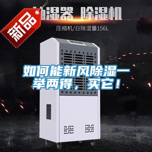 如何能新風除濕一舉兩得，買它！