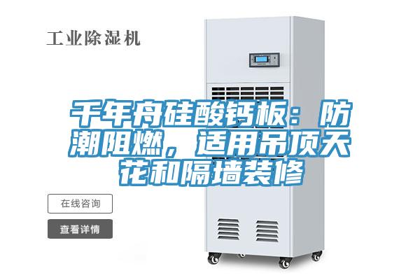 千年舟硅酸鈣板：防潮阻燃，適用吊頂天花和隔墻裝修