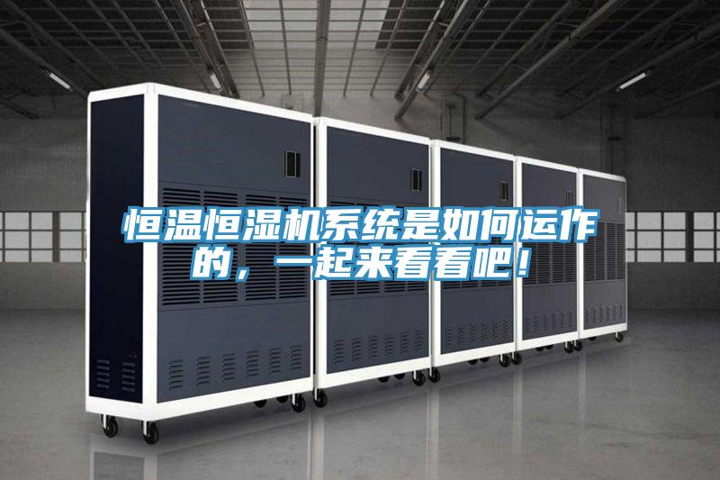 恒溫恒濕機(jī)系統(tǒng)是如何運(yùn)作的，一起來看看吧！
