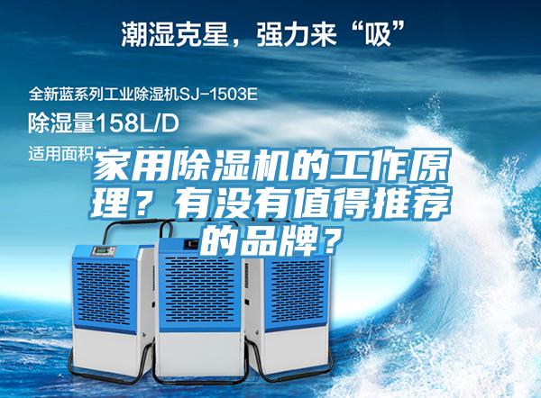 家用除濕機的工作原理？有沒有值得推薦的品牌？
