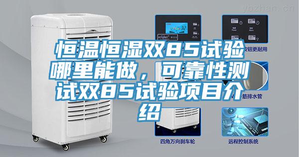恒溫恒濕雙85試驗(yàn)?zāi)睦锬茏?，可靠性測試雙85試驗(yàn)項(xiàng)目介紹