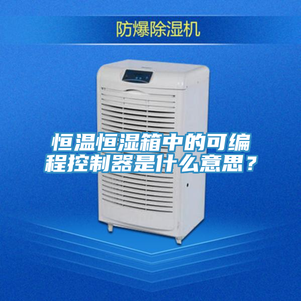 恒溫恒濕箱中的可編程控制器是什么意思？
