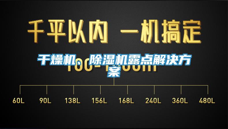 干燥機(jī)、除濕機(jī)露點(diǎn)解決方案