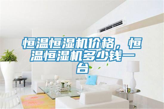 恒溫恒濕機價格，恒溫恒濕機多少錢一臺