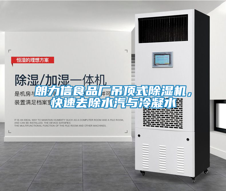朗力信食品廠吊頂式除濕機(jī)，快速去除水汽與冷凝水
