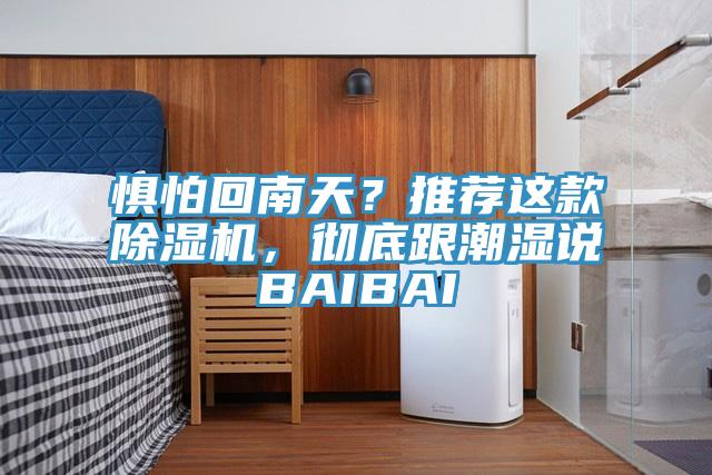 懼怕回南天？推薦這款除濕機，徹底跟潮濕說BAIBAI