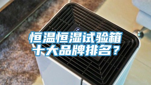 恒溫恒濕試驗箱十大品牌排名？