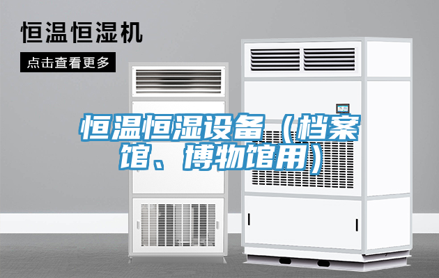 恒溫恒濕設(shè)備（檔案館、博物館用）