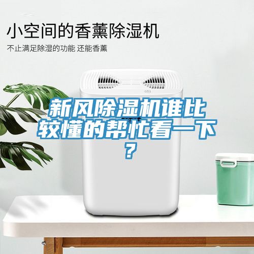 新風除濕機誰比較懂的幫忙看一下？