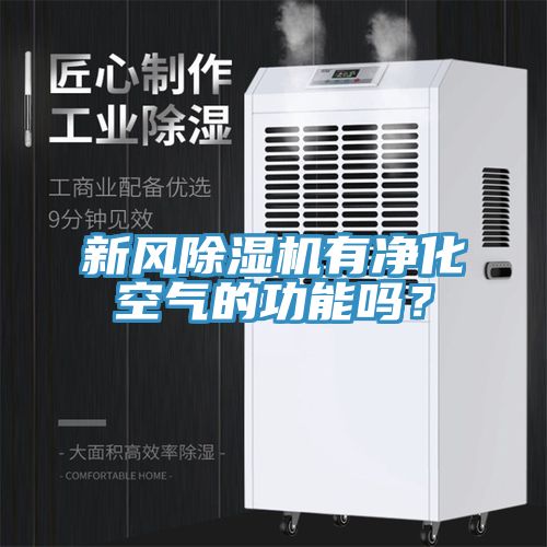 新風(fēng)除濕機有凈化空氣的功能嗎？
