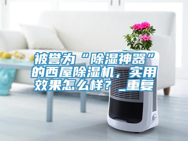 被譽(yù)為“除濕神器”的西屋除濕機(jī)，實(shí)用效果怎么樣？_重復(fù)
