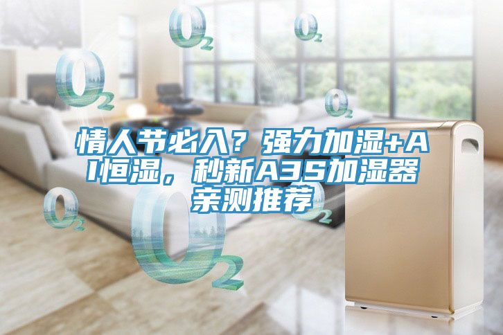 情人節(jié)必入？強(qiáng)力加濕+AI恒濕，秒新A3S加濕器親測(cè)推薦