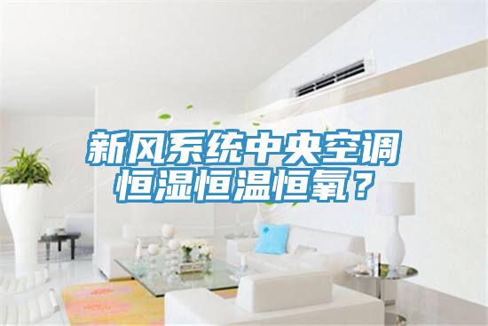 新風(fēng)系統(tǒng)中央空調(diào)恒濕恒溫恒氧？