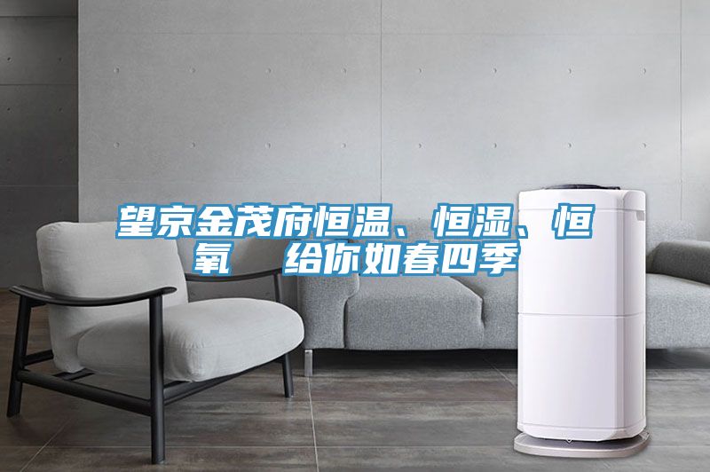 望京金茂府恒溫、恒濕、恒氧  給你如春四季