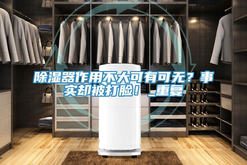 除濕器作用不大可有可無？事實卻被打臉！_重復(fù)