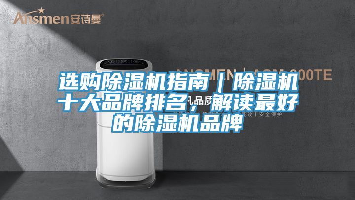 選購除濕機(jī)指南｜除濕機(jī)十大品牌排名，解讀最好的除濕機(jī)品牌
