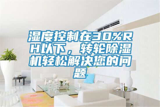 濕度控制在30%RH以下，轉(zhuǎn)輪除濕機(jī)輕松解決您的問(wèn)題