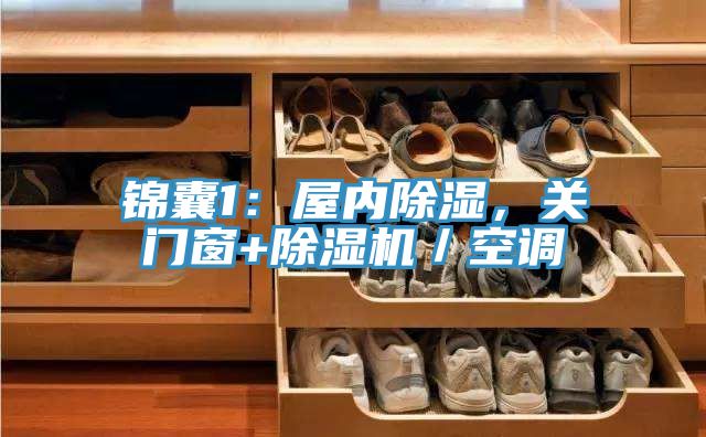 錦囊1：屋內(nèi)除濕，關(guān)門(mén)窗+除濕機(jī)／空調(diào)
