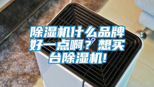 除濕機什么品牌好一點??？想買臺除濕機!