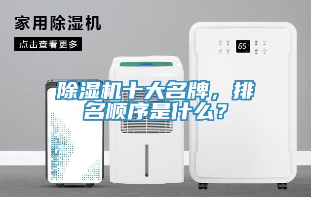 除濕機十大名牌，排名順序是什么？