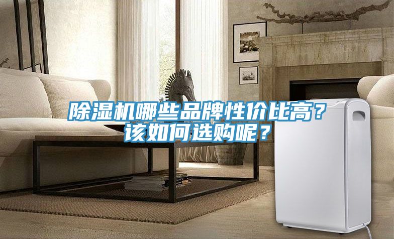 除濕機哪些品牌性價比高？該如何選購呢？