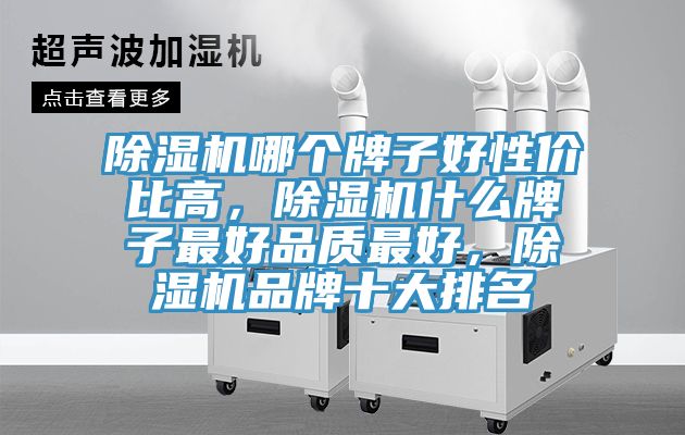 除濕機哪個牌子好性價比高，除濕機什么牌子最好品質(zhì)最好，除濕機品牌十大排名